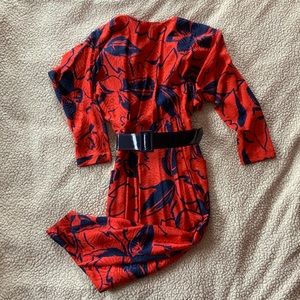 Vintage 1980’s Silks by St. Gillian - Floral Dress